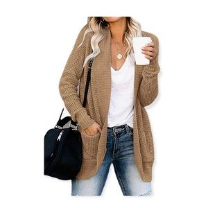 NEW Cozy Knit Oatmeal Cardigan S